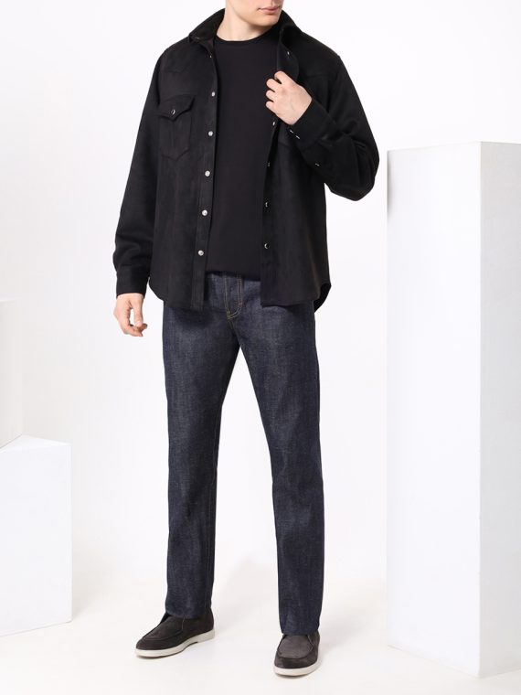 Лонгслив с круглым вырезом