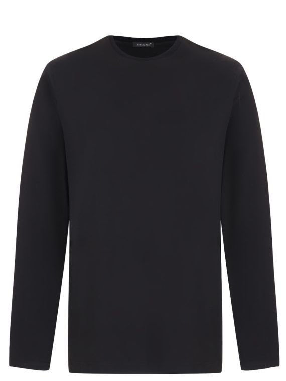 Лонгслив с круглым вырезом