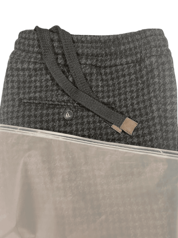 Брюки из шерсти на шнурке