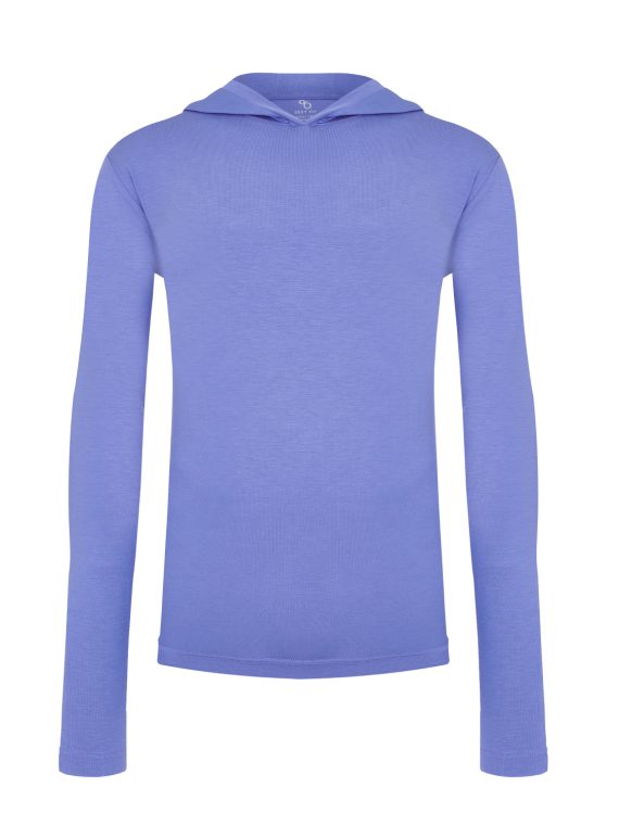 Женский лонгслив с капюшоном