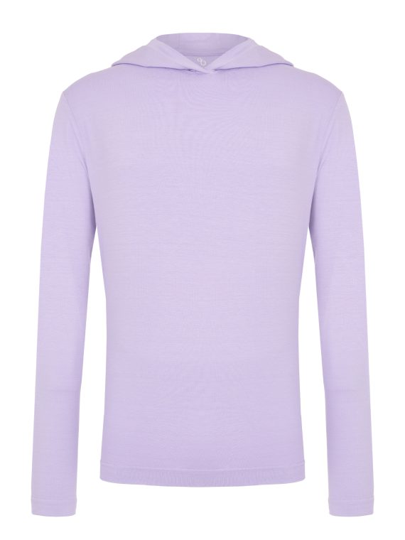 Женский лонгслив с капюшоном