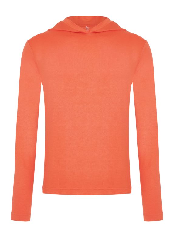 Женский лонгслив с капюшоном