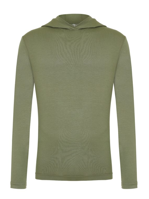 Женский лонгслив с капюшоном